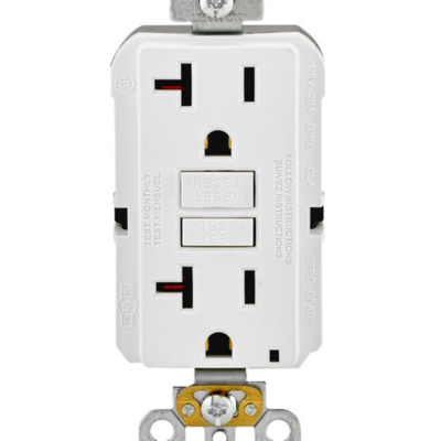toma doble gfci 20a leviton