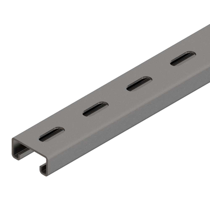 perfil ranurado galvanizado