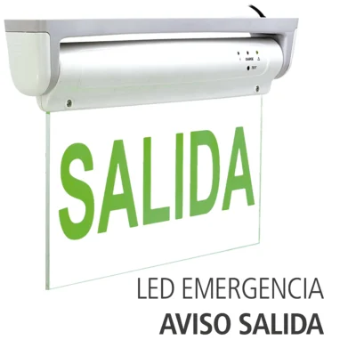 aviso led de salida de emergencia