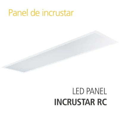 panel led rectangular de incrustar 120x30