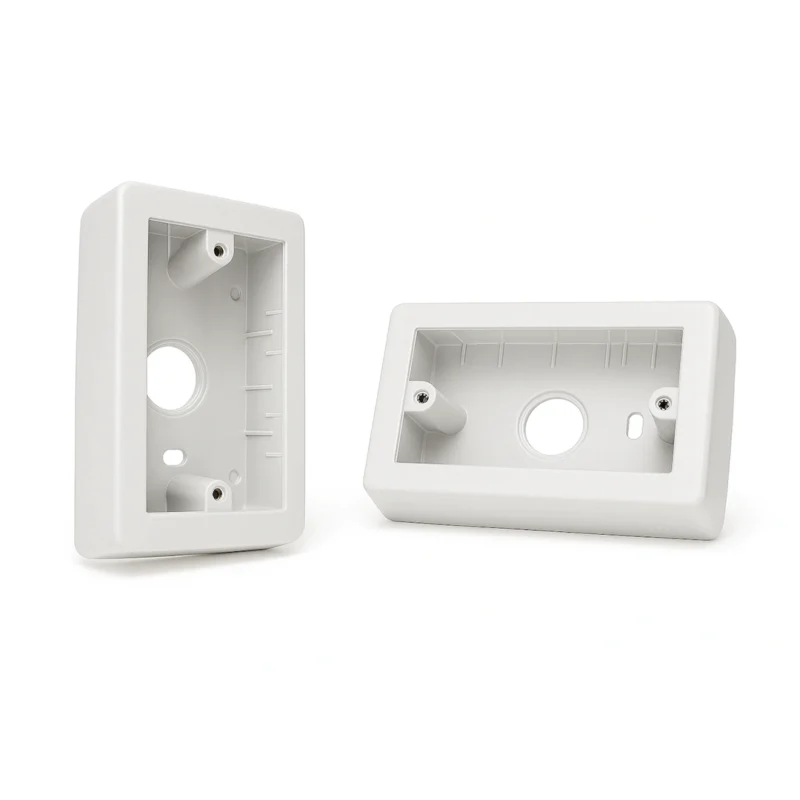Caja Plástica 2x4 para Sobreponer de Policarbonato caja plástica 2x4 para sobreponer