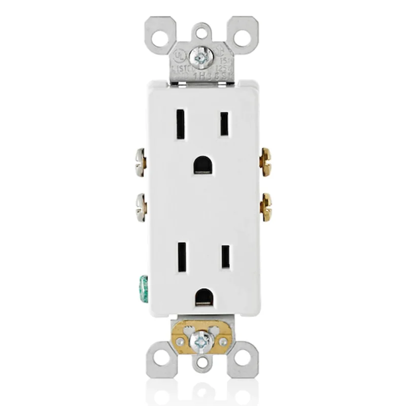 Toma Doble con Polo a Tierra Decora Leviton toma doble con polo a tierra decora leviton
