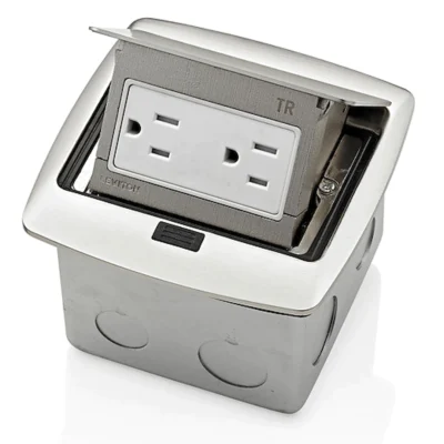 caja desplegable para piso 15A 125V