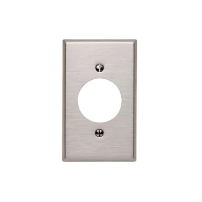 placa de acero inoxidable con hueco redondo