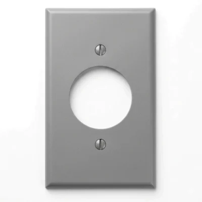 placa de nylon con hueco redondo leviton