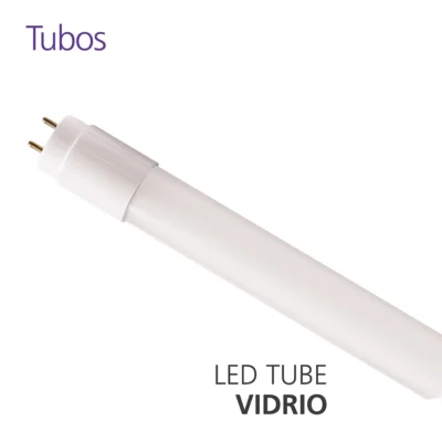 tubo led t8 de vidrio