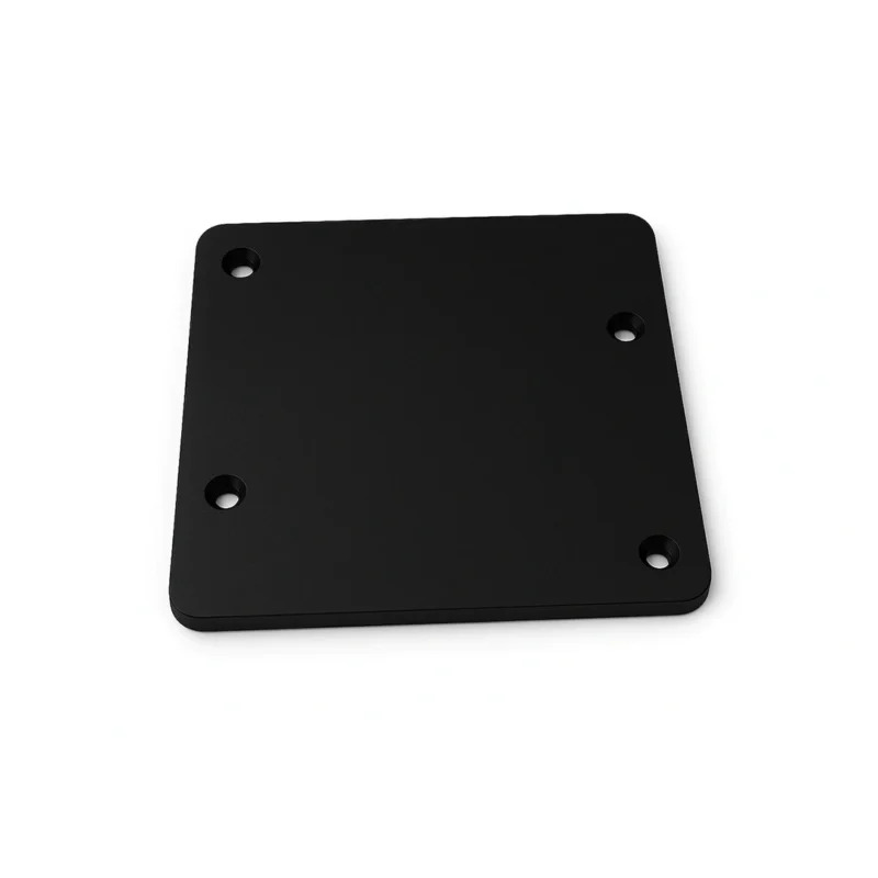 Tapa 4x4 Lisa Negra para Caja Eléctrica tapa 4x4 lisa negra